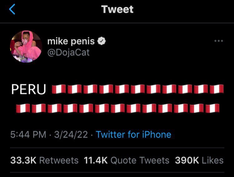 *hoy juega perú con paraguay*
doja cat: