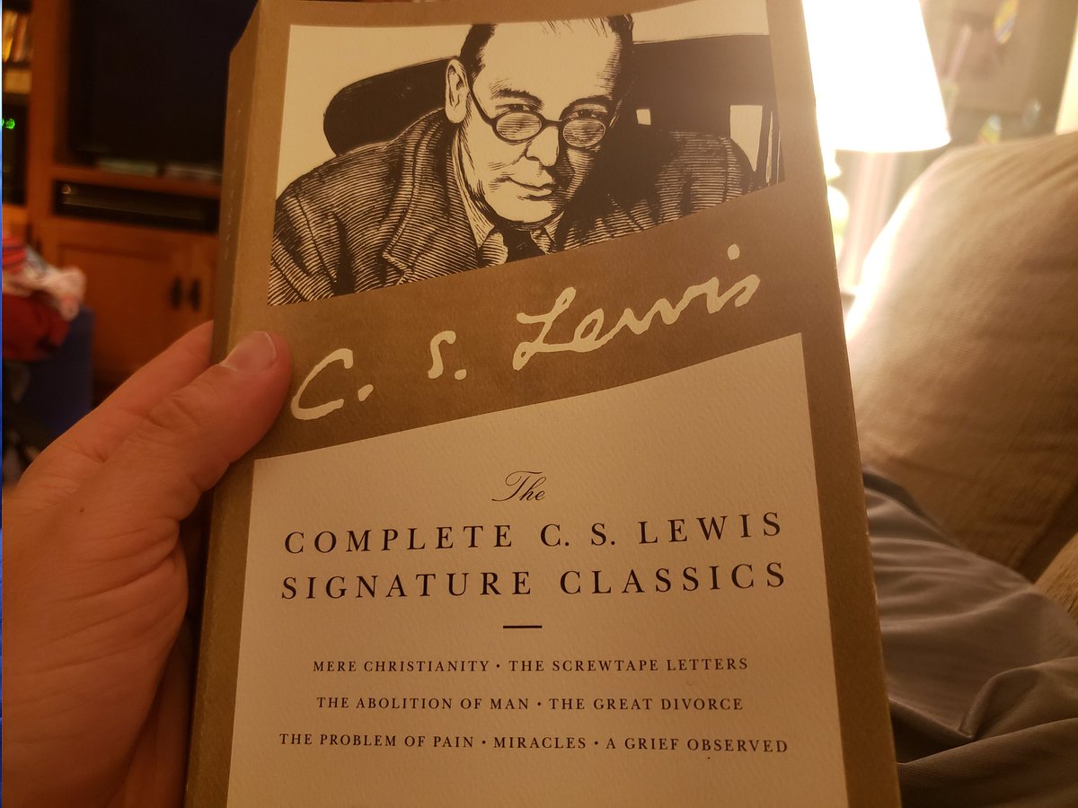 tisephysEduc8or's tweet photo. Starting "Mere Christianity" by C.S. Lewis https://t.co/RKcZnYtDhZ