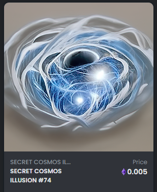 Jons21A's tweet photo. #Giveaway #NFT of collection SECRET COSMOS ILLUSION.

📍Rules
🛡Follow 
@Jons21A
💎
🛡RT🔃
🛡Like💖

🥳winner in 72H! 💥

#NFTs #NFT #NFTCommunity #NFTartist  #NFTdrop #nftcollector #nftcollectors #NFTCollection #NFTCommmunity
#NFTGiveaway #Giveaway #ETH #FreeNFTs #newcollection https://t.co/SvigXmszB2