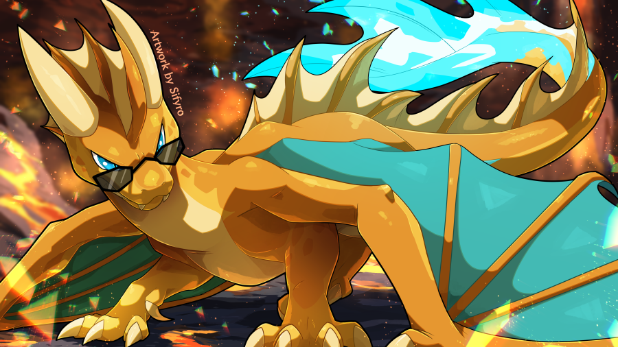 DragonFlicker's tweet photo. @QuenGren Golden beach dragon :3 https://t.co/G9VLdNtEoy