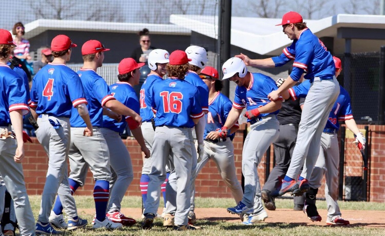 CALbsb's tweet photo. Final from Bardstown CAL 10 Nelson Co 0.  Jacob Price gets it done on the mound with 10k in 5 innings only 3 hits.  Offensively Nick Britton 3-3 with 3 2b and 3rbi, Jack Perdue 2-3 with a HR 3rbi, Noah McCarty 2-3 2  2b and 3 rbi. https://t.co/gijzQpbn3H