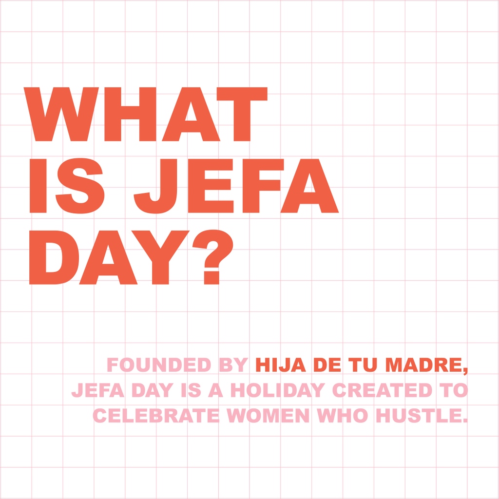 hijadetumadre__'s tweet photo. #JefaDay is almost here🔥! You're a #Jefa when you heal that generational trauma, remember your mom's WhatsApp password, place that iced coffee pick-up order, translate for your parents...YOU'RE THAT JEFA❤️🔥. We're here for you & we couldn't be more proud of you. https://t.co/qH70TOgNcA