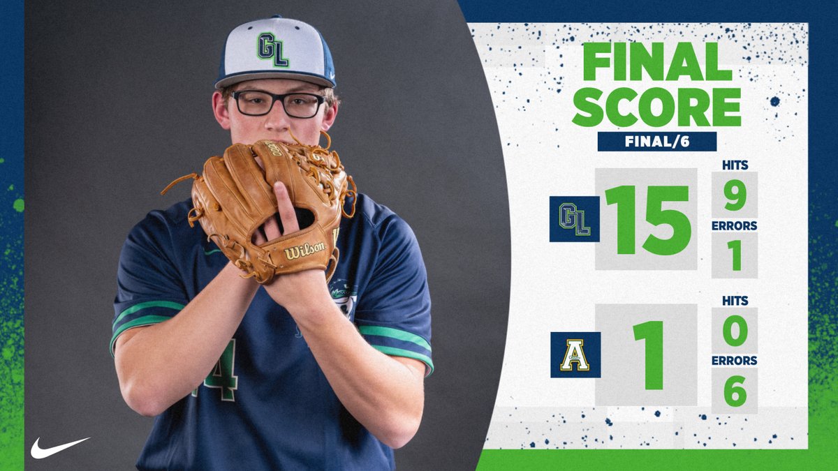 G_L_ATHLETICS's tweet photo. VBSB - Final/6 Innings - HISTORY! Green Level Beats Apex 15-1 ~ Levi Gingerich Throws First No-Hitter In School History &amp; Nick Luff Hits First Homerun In School History On The Same Night! #LevelUp🐊⚾️ https://t.co/xXUoaPqo8o