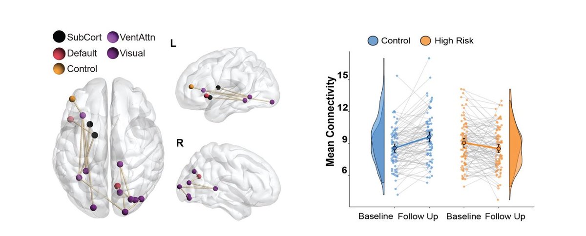 Interested in genetic risk-factors leading to deviations in structural connectome development and psychopathology in adolescence🧠📈? Check our latest in AmericanJournalPsychiatry @APAPubJournals w/ Gloria Roberts (co-lead), Phil Mitchell & @DrBreaky tinyurl.com/ynr5m8fr /1