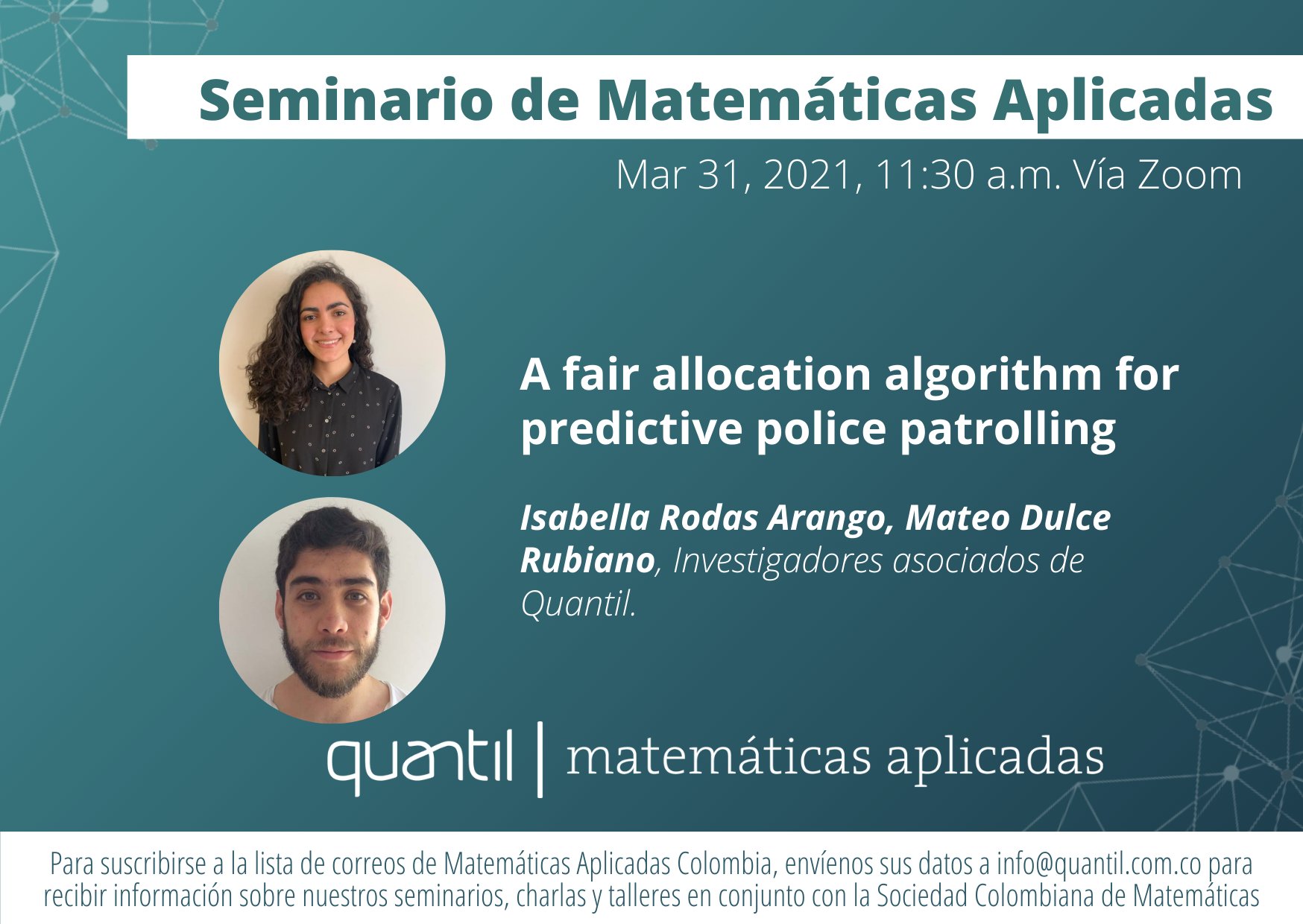 Quantil on Twitter: "Buenos días, por favor me ayudan con la publicación  del seminario. Muchas gracias Los esperamos el día jueves 31 de marzo del  2022 a las 11:30 a.m en el
