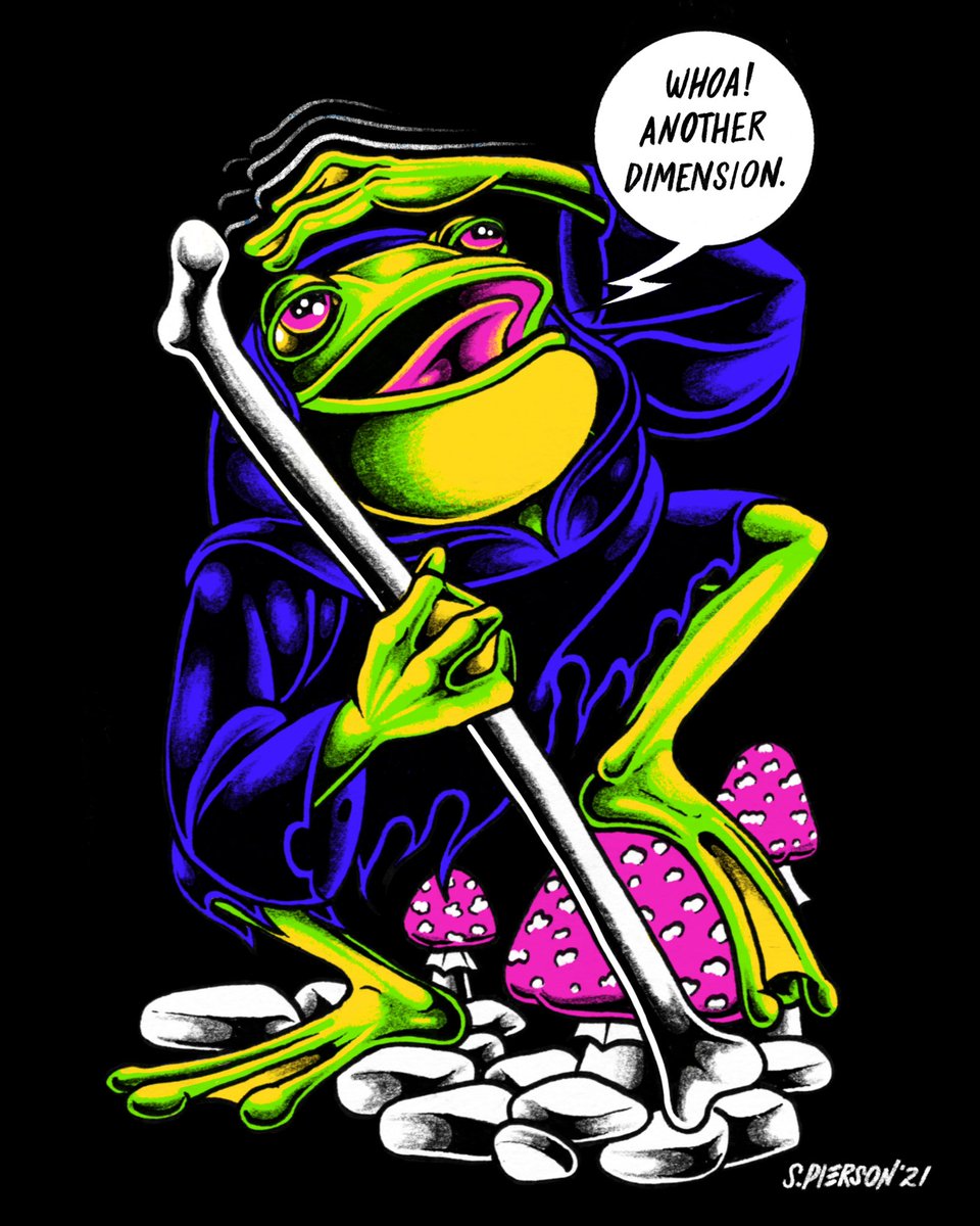 On a endless creative quest… 🐸🍄