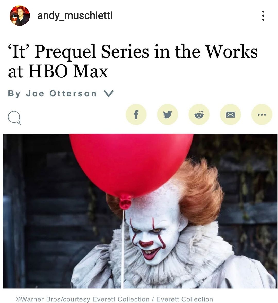 E saiu a notícia que o mundo não acreditou!

🚨:/ Vem muito aí! Uma série baseada na obra de It a coisa que narra as origens da história está em produção.

Foi a gente que pediu simmmm

Andy Muschietti via Instagram Feed: "Prontos para voltar? 🎈🎈🎈🎈🎈🎈🎈🎈"