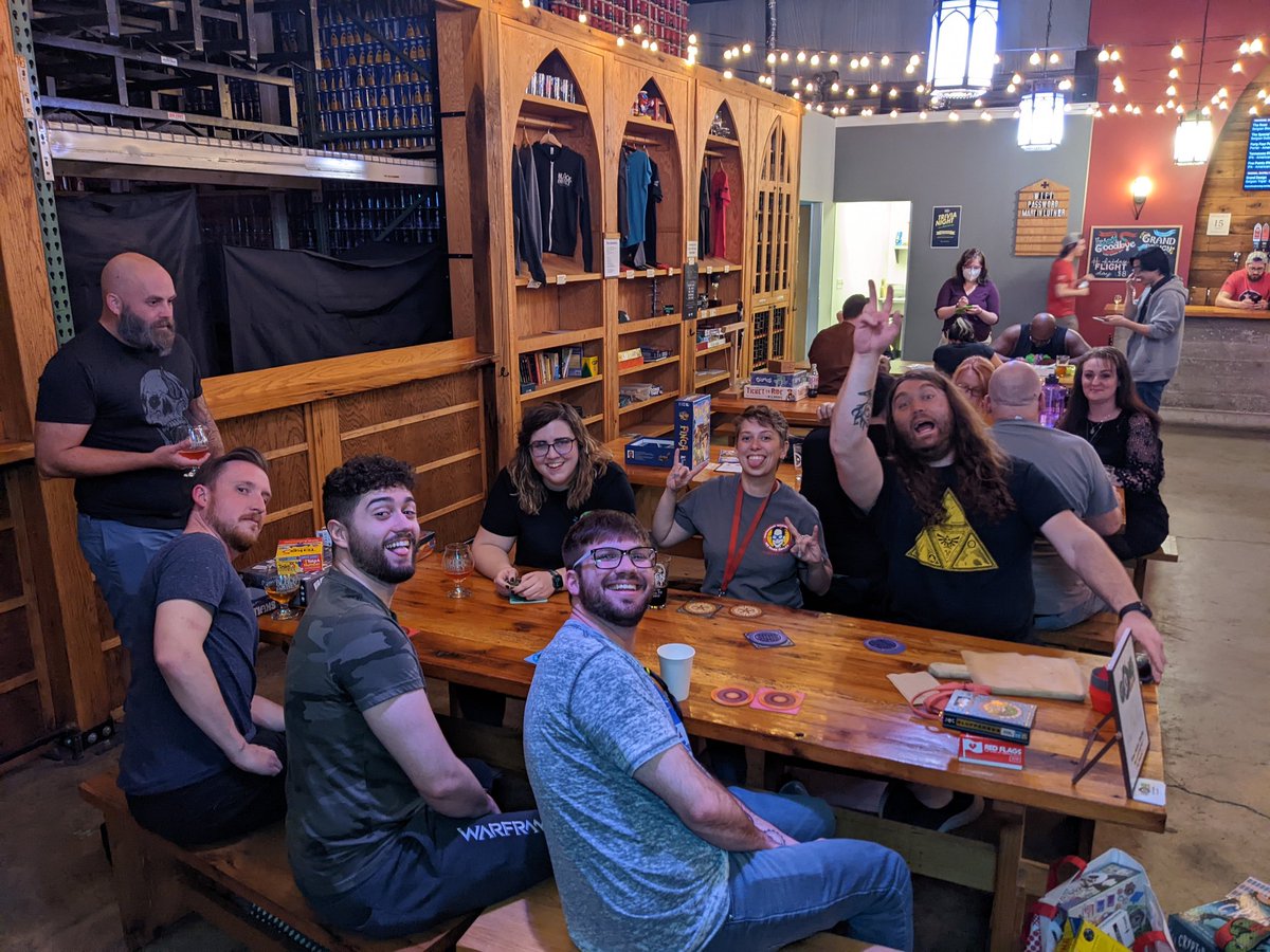 GongNashville's tweet photo. Gotta love @BlackAbbeyBrew!
We GONGsters sure do!
Heh
That rhymed.
#getoutngame #craftbeer #socialgaming #boardgames https://t.co/FdozieG4t6