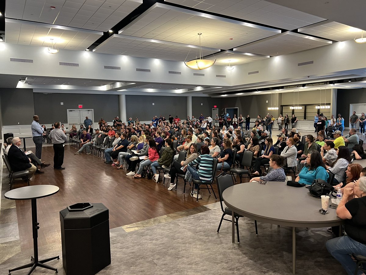 JPschools's tweet photo. Thank you to our Lafitte families &amp; employees who attended tonight’s town hall and for those who stuck around after to share questions &amp; concerns. We’re bringing our Lafitte schools back stronger to continue serving generations of kids. #ForwardTogetherJP https://t.co/4zB6GZx44M