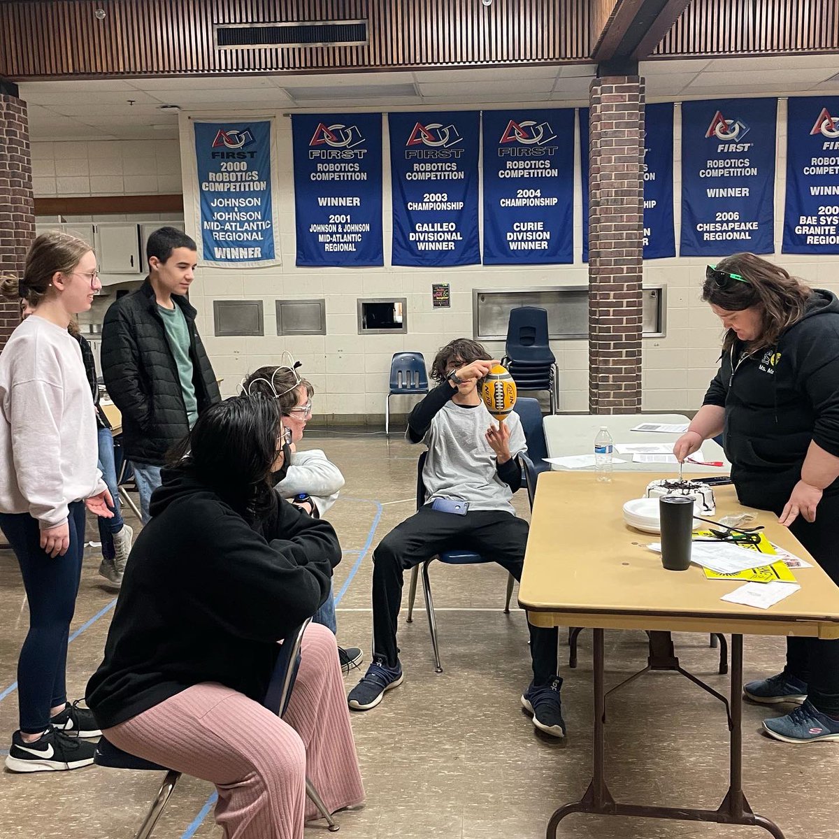 FRC175's tweet photo. We would like to give a huge congratulations to one of our lead mentors, Caroline Marr, for being awarded the Outstanding Volunteer Award at the 2022 Central Mass District Event! Buzz is so thankful to have you, and would like to show our utmost appreciation! #morethanrobots https://t.co/om3CANOsBt