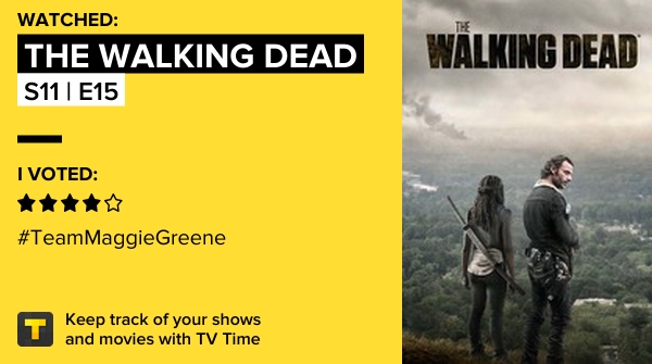 y_ks20's tweet photo. I've just watched episode S11 | E15 of The Walking Dead! https://t.co/miYOrxIHK3 #tvtime https://t.co/mRau0x7qAK