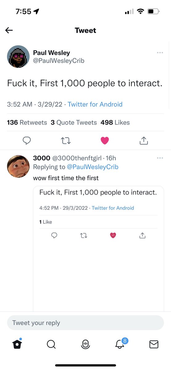 trillion_art's tweet photo. @PaulWesleyCrib Still made it 🥺 https://t.co/P3P83S63JK