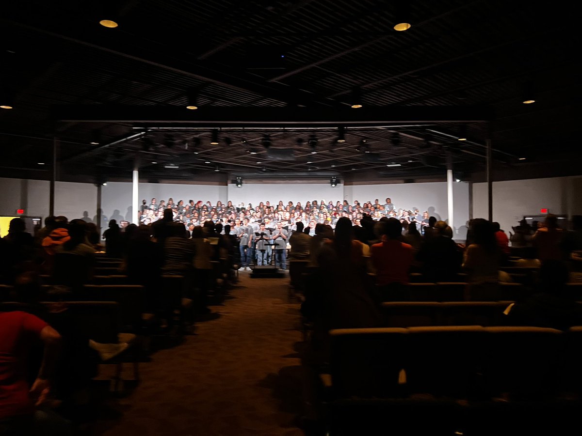 shimelator's tweet image. It was a beautiful day of music making at HS Choral Festival!  Students from across all five @hamcoschools learning communities put on an amazing concert after a full day of rehearsal!