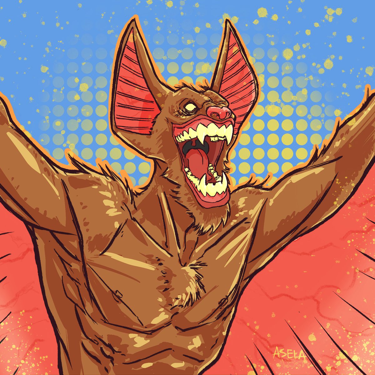 aselafun's tweet photo. Man-Bat 🙂✏️🎨

#procreate #aseladraws #manbat #batman https://t.co/CZfLNGAoIc