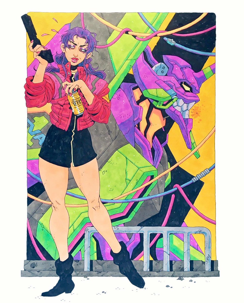 ohnosam's tweet photo. Misato comm from earlier this year. https://t.co/ScFRA9NGNk