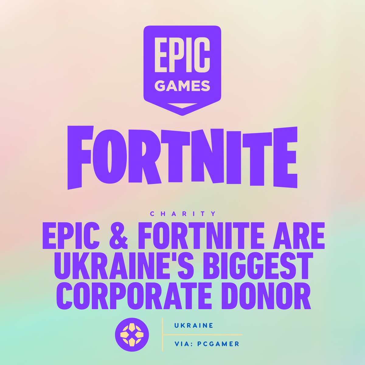 Epic Games has donated over $70 million dollars to relief efforts in Ukraine. They have donated proceeds from the new Fortnite battle pass and various cosmetic sales over the last 10 days.