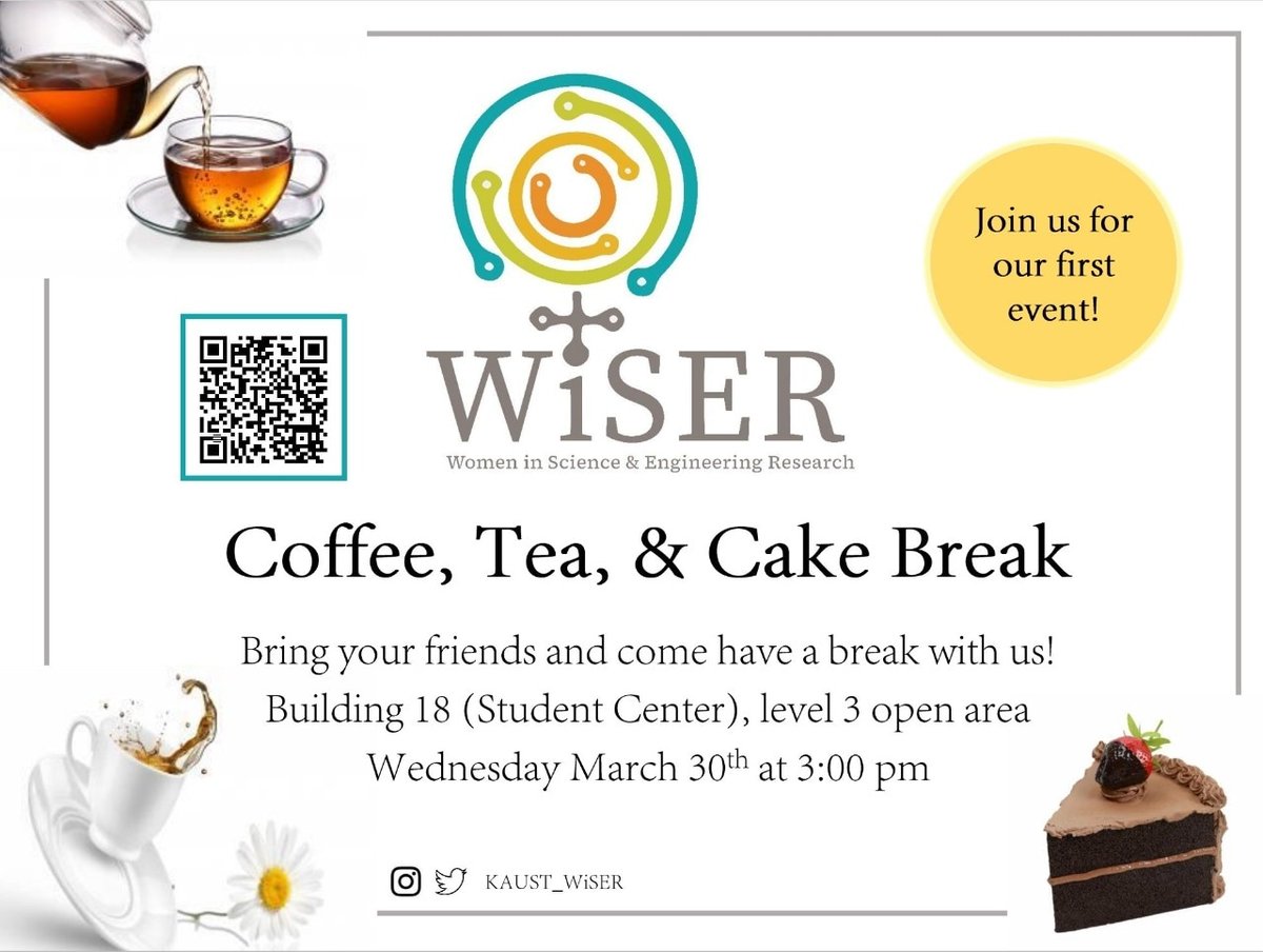 KAUST_WiSER's tweet photo. Stop by this afternoon to say hi! https://t.co/FtYitceKlo