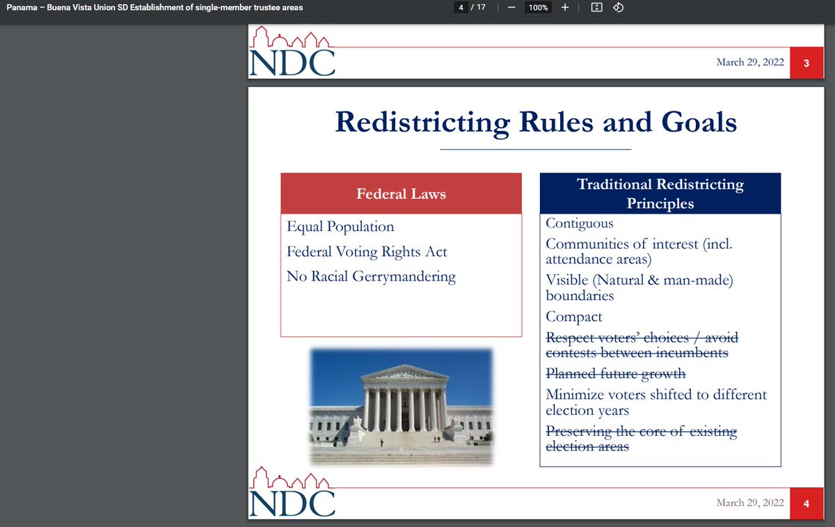 ChicanoGis's tweet image. @PBVUSD School Board gets called out at previous meeting for using outdated wrong redistricting principles and magically corrections were made in preparation for today&apos;s meeting. #CommunityPower #MappingPower @EquitableMaps
