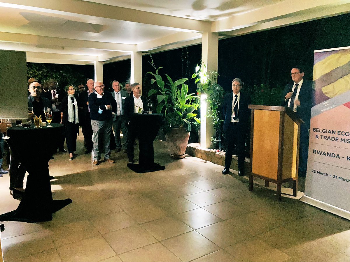 🇷🇼🥂🇧🇪
Lively exchanges yesterday with the Belgian trade delegation at the Ambassador’s residence. Very positive returns about the business to government contacts. Next up: visits to <a href="/norrskenEA/">Norrsken East Africa</a> <a href="/AlwaysInyange/">Inyange</a> <a href="/cmu_africa/">Carnegie Mellon University Africa</a> <a href="/DP_World/">DP World</a> <a href="/Skolrwanda/">SKOL Brewery Rwanda</a>
#BELTradeRW2022 #investinRwanda