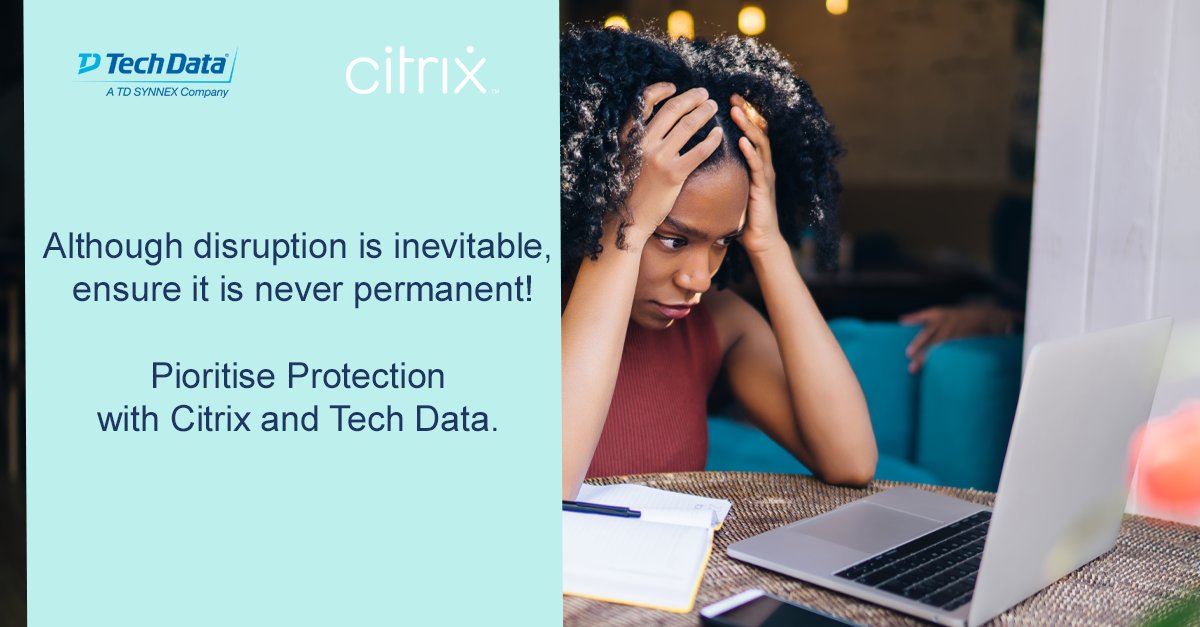 TDSYNNEXUK's tweet image. Although disruption is inevitable, ensure it is never permanent! 
With Citrix and their unified management approach to SASE (Secure Access Service Edge) it won’t be. 
Download the ebook to learn more ms.spr.ly/6013wrSe9
#TechDataUK #Citrix #SASESolutions
