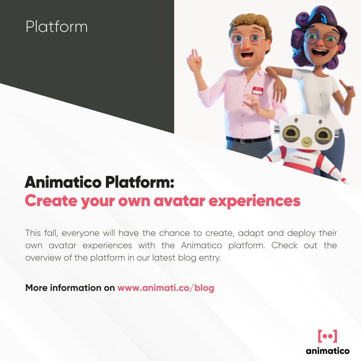 AnimaticoAvatar's tweet photo. 💡Want to know more how to create your own #avatar #experiences?

📰 Check out our latest blog about the key features on our platform to bring avatar experiences to the real world!

🔗https://t.co/aserE0NIef https://t.co/E8aIyudJXs