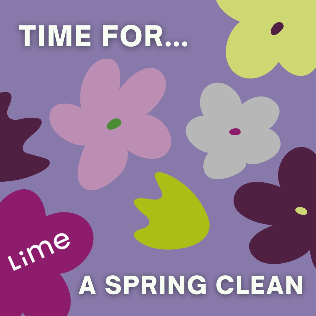 LimeComms's tweet photo. We may have lost the warm sunshine but it’s a good time for a quick Spring Clean! Giving your social accounts a Spring Clean will ensure they are working well for you. A few tips - Are your bios up to date? Check your analytics to see what's working for future content planning. https://t.co/99SF8fMo0U