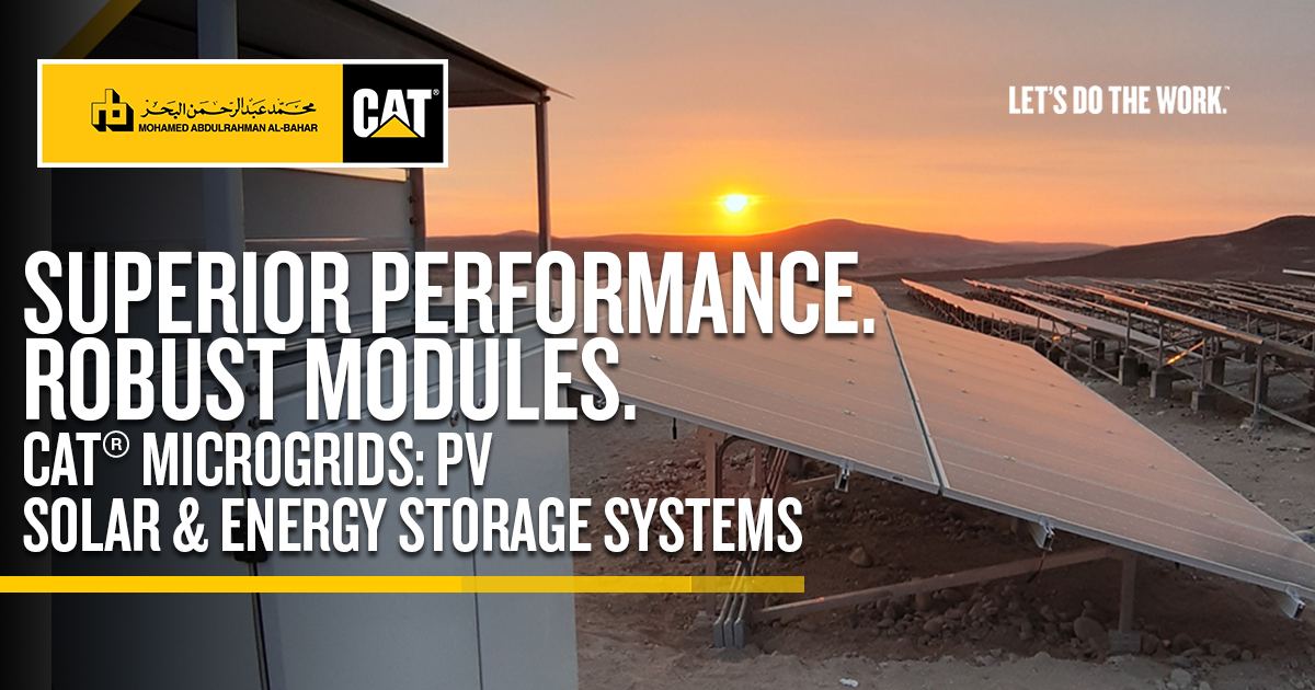 With commercial energy costs being high in parts of the world, Cat #Microgrid systems can help offset the costs. Learn more -ow.ly/t2yX50IpW1Z

#SolarPower #Solar #RenewableEnergy #HybridEnergy #Microgrid #SolarPV #ShamsDubai #CatElectricPower #AlBaharCat #BeyondProducts