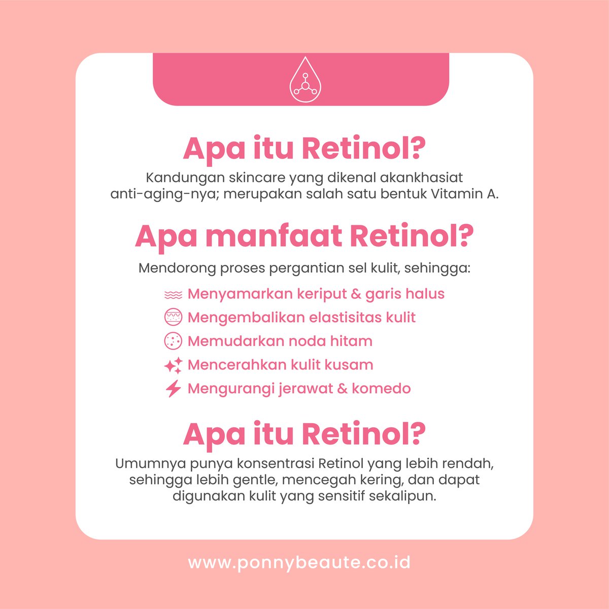 PonnyBeaute's tweet photo. Baru mau coba pake Retinol, tapi takut kulit kering &amp; iritasi? SAVE this tip yuk! 😉 https://t.co/oOH2DihWSE