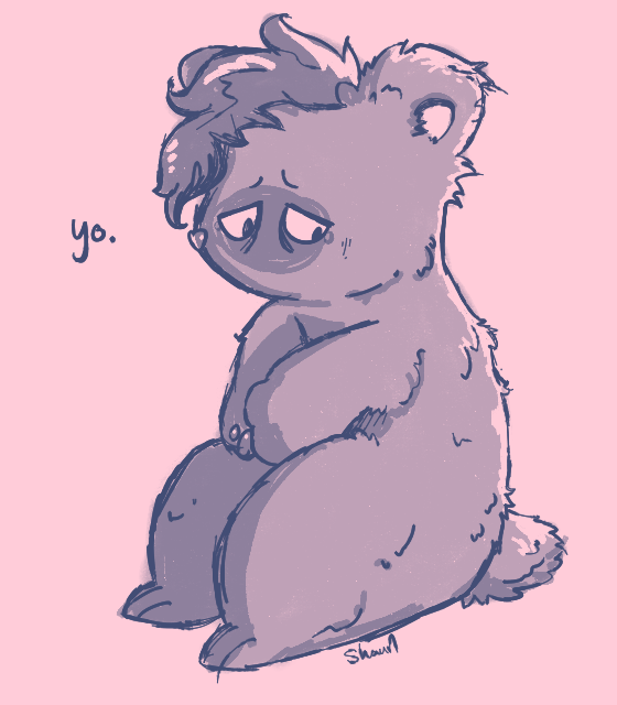 ShaunGoodwinGD's tweet photo. look at this HASHTAG RELATABLE bear i made for you https://t.co/wEYCA51qSL