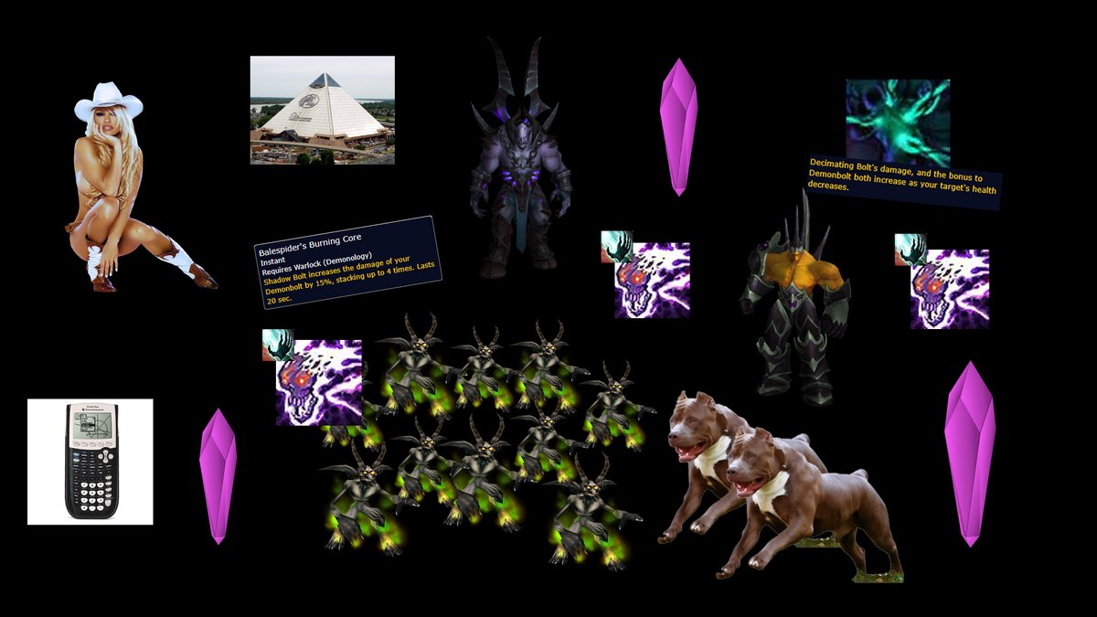 "Demo Warlock damage is pretty easy to counter once you figure out how it works." - Demo Warlock players

How it works: