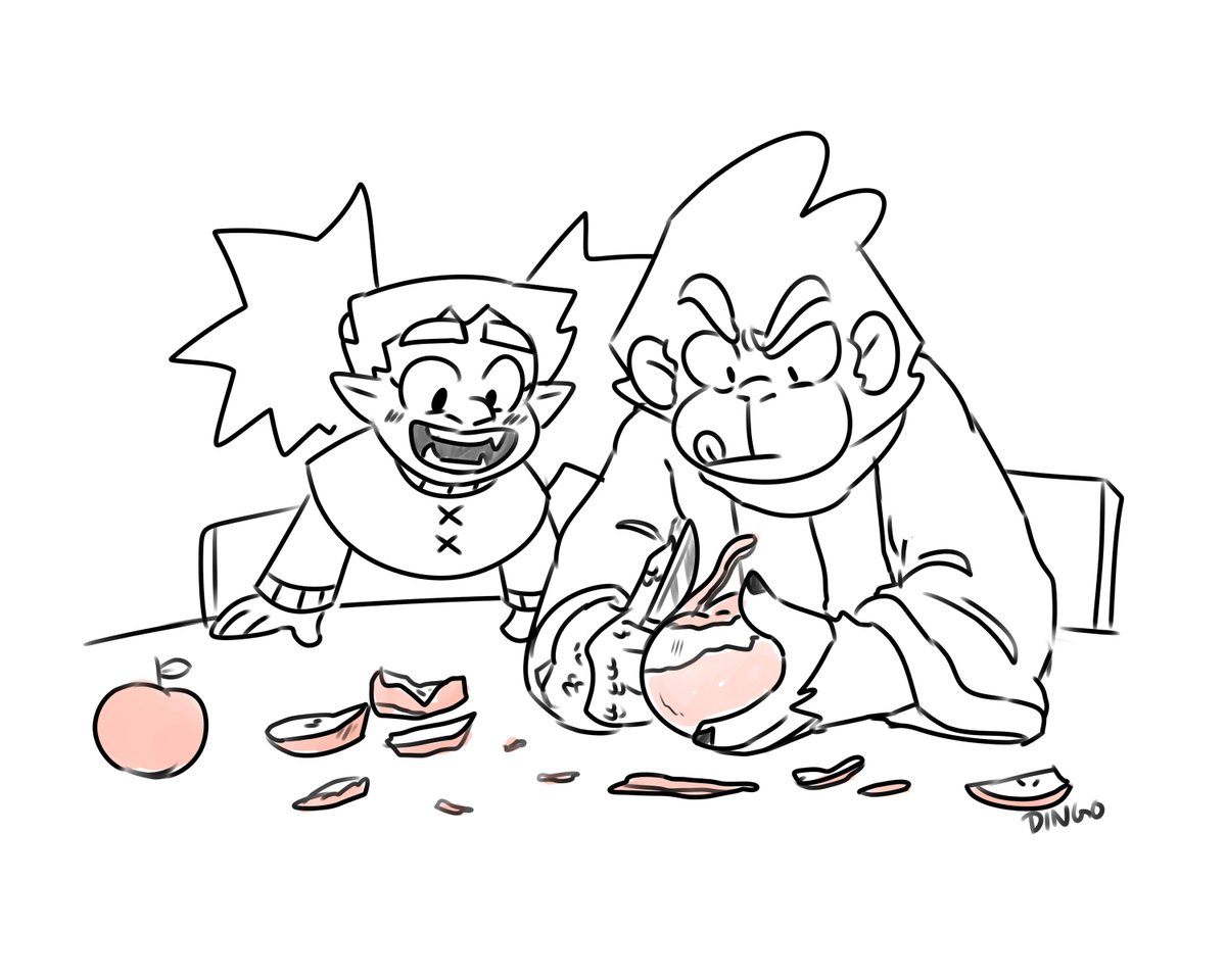 DingoDoodles's tweet photo. Wanted to doodle the baby 🍎✨
#dnd #dungeonsanddragons #Doodles https://t.co/cLVLDoUAYt