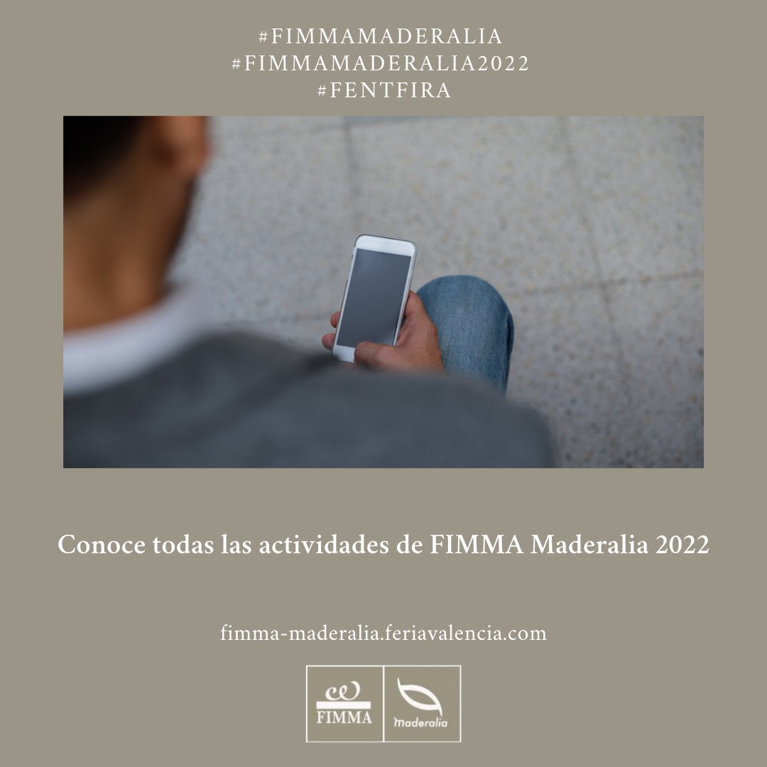 FIMMA_MADERALIA's tweet photo. 🤔 ¿Conoces las actividades de FIMMA Maderalia de hoy miércoles 30 de marzo?

No te lo puedes perder! Más info: https://t.co/B54r1WgFwY

👉 FIMMA Maderalia 2022
⏱️ 30 de marzo
🛰️ @feriavalencia
#fimmamaderalia 
#fimmamaderalia2022 
#fentfira https://t.co/SC9j8sOJfa