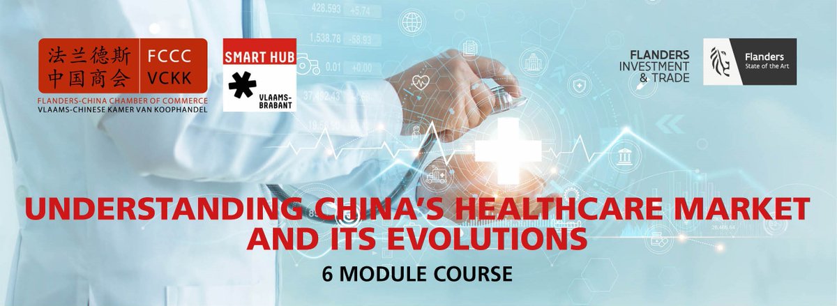 In May the FCCC offers a new #healthcare #masterclass series about the Chinese market. This course is aimed at supporting #innovative companies in the #pharma, #biotech, #medtech and #nutrition sectors. #SmartHubFlemishBrabant Check the program &amp; join: flanders-china.be/en/events/unde…