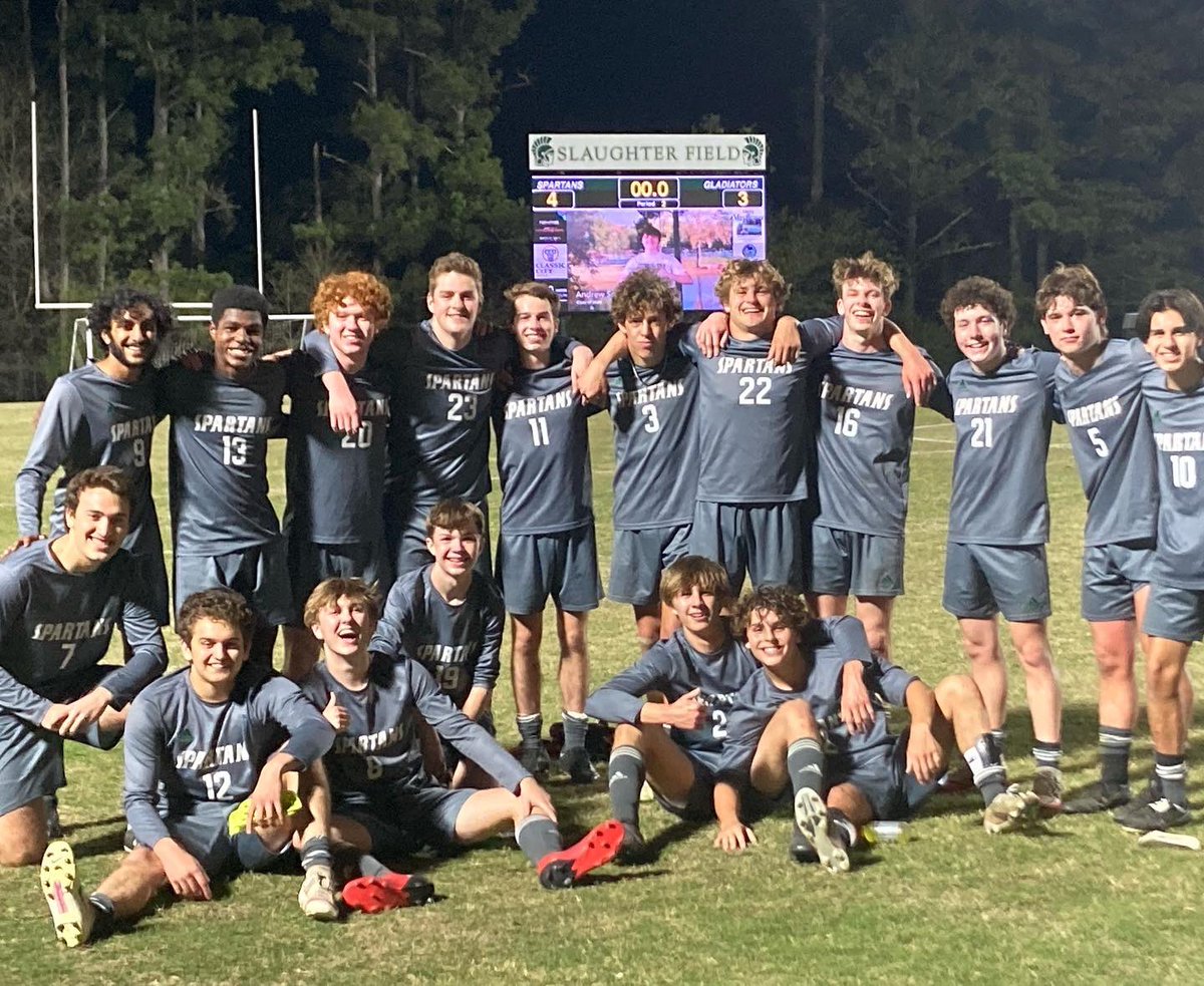 ᴀᴛʜᴇɴs ᴀᴄᴀᴅᴇᴍʏ ᴀᴛʜʟᴇᴛɪcs (@spartanathletic) on Twitter photo Spartans earn an amazing 4-3 win vs a very talented Clarke Central! Miles Pringle scored the final 2 goals for <a href="/SpartanSoccer1/">Spartan Soccer</a> on impressive free kicks!
<a href="/ABHpreps/">ABH Preps</a> <a href="/OfficialGHSA/">GHSA</a> <a href="/OconeeSports/">Oconee Enterprise Sports</a> <a href="/GA_HS_Soccer/">Georgia HS Soccer</a> <a href="/Athens_Academy/">Athens Academy</a> <a href="/scoreatlanta/">SCORE Atlanta</a> Spartans earn an amazing 4-3 win vs a very talented Clarke Central! Miles Pringle scored the final 2 goals for <a href="/SpartanSoccer1/">Spartan Soccer</a> on impressive free kicks!
<a href="/ABHpreps/">ABH Preps</a> <a href="/OfficialGHSA/">GHSA</a> <a href="/OconeeSports/">Oconee Enterprise Sports</a> <a href="/GA_HS_Soccer/">Georgia HS Soccer</a> <a href="/Athens_Academy/">Athens Academy</a> <a href="/scoreatlanta/">SCORE Atlanta</a>