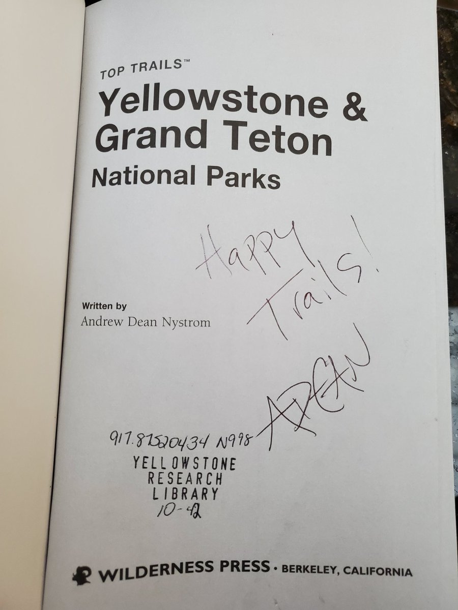 MaryMorgan_'s tweet photo. Well hey it was nice to meet @lonelyplanet 's Andrew Dean Nystrom with @RovingAlong today at the @YellowstoneNPS HRC Library. https://t.co/t2vR8VUgix