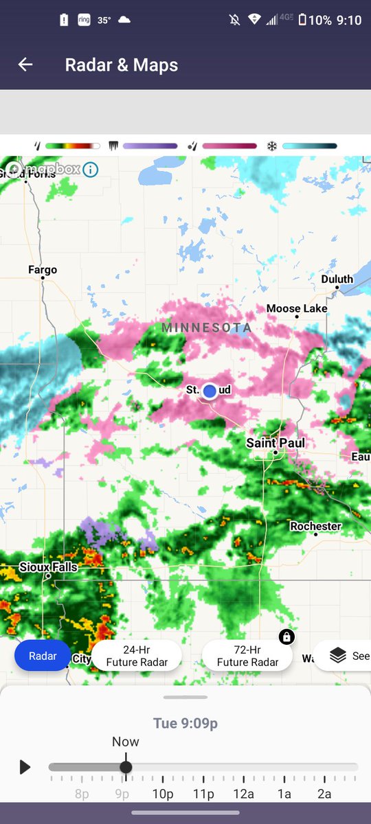 Minnesota getting every form of weather you can tonight. Ha. #spring https://t.co/EqBXKqrQyn