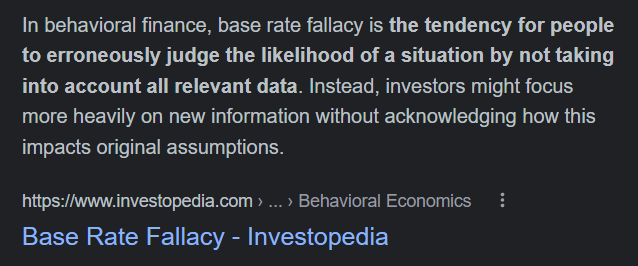 comms24_c24's tweet image. Base rate fallacy #BaseRateFallacy