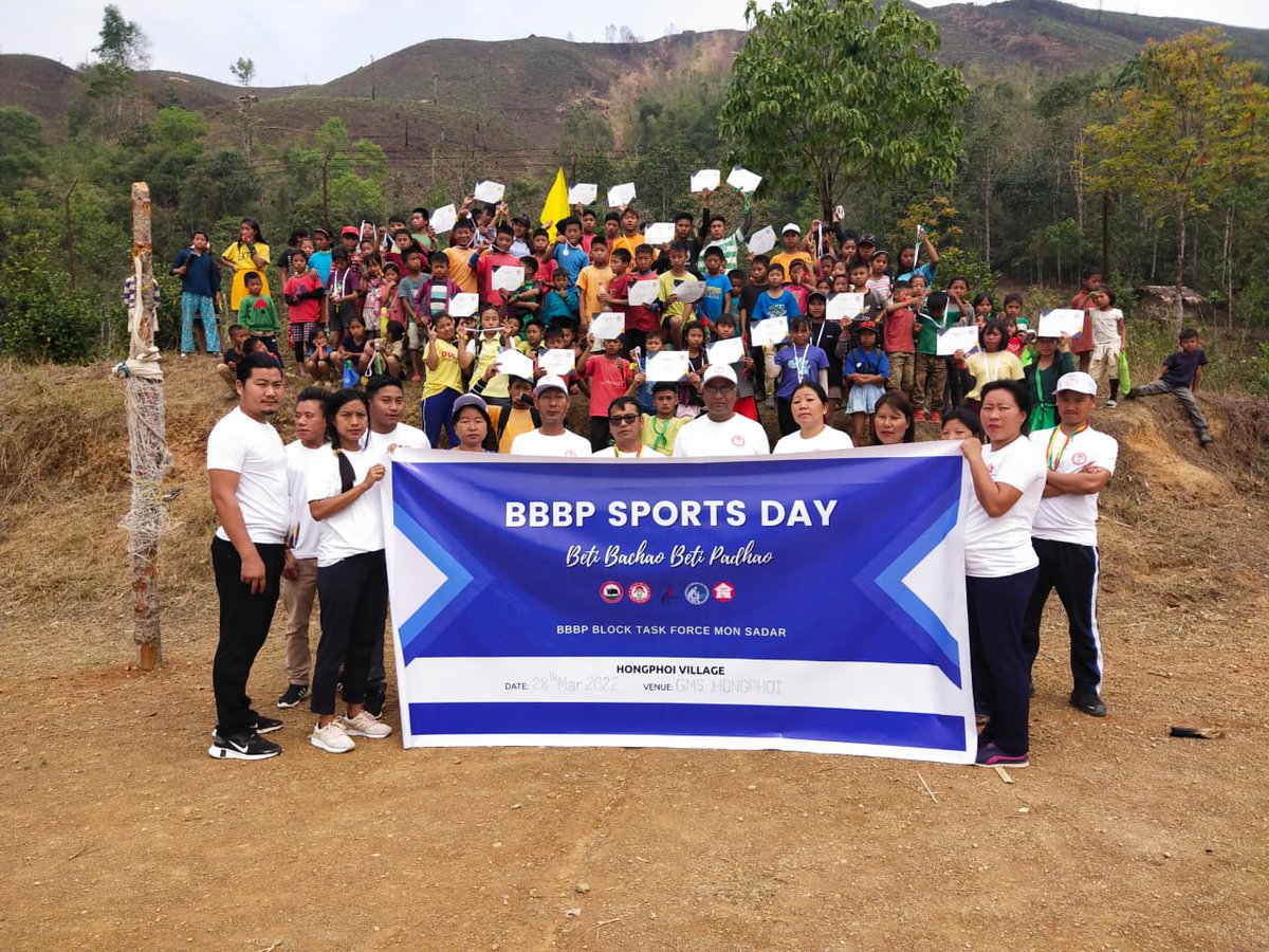 beti_mon's tweet photo. BBBP Sports Day held at Hongphoi GMS on 28th March 2022
@nld_srcw
@MyGovNagaland 
@DEO_MonDistrict https://t.co/JScGEsSOje