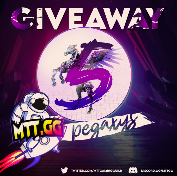 MTTGamingGuild's tweet photo. 5 Pegaxy Scholarship Giveaway!

➡️  Follow  @MTTGamingGuild @ImperialCrypto1 @ChuckzCrypto

➡️ Retweet &amp; Like this tweet
➡️ Mention/Tag at least 3 friends
➡️ Join Discord - https://t.co/EIlwzrxtTS
➡️  Fill in this form - https://t.co/Zn2dYgAxB1

🕛 End in 24 Hours #PegaxyScholar https://t.co/LQcDTE1bla