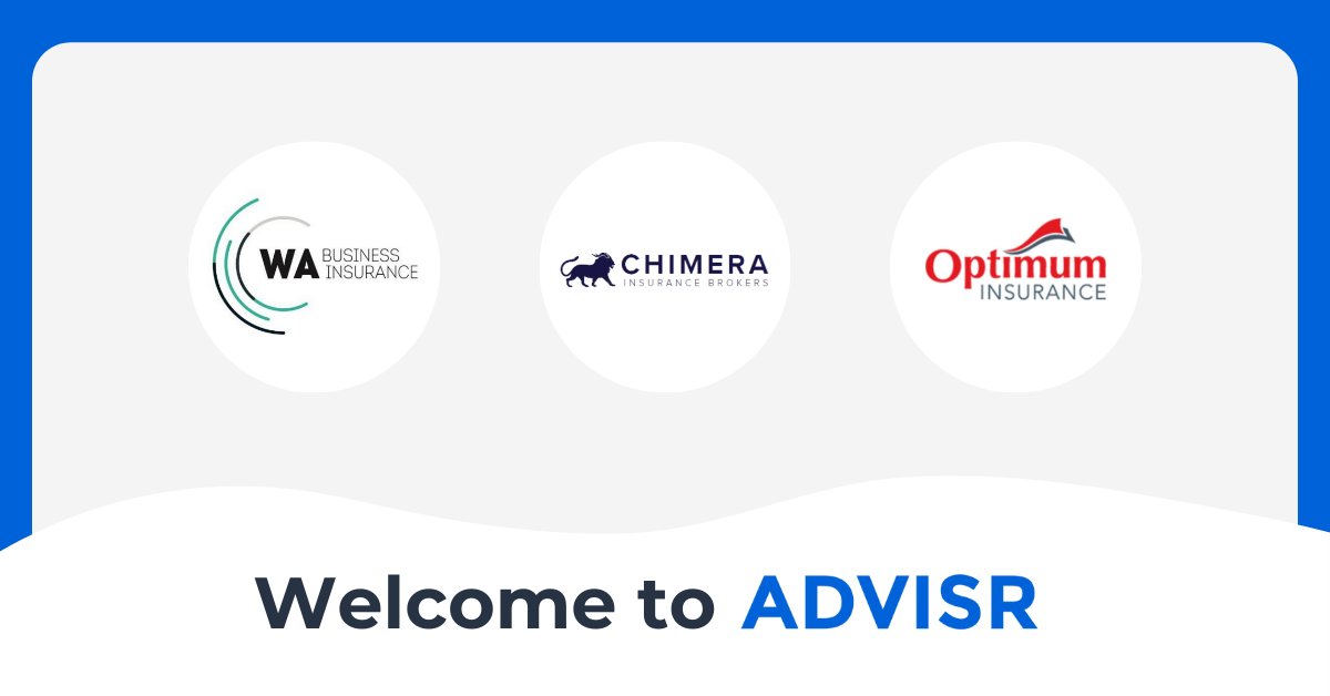 Welcome to the brokerages who signed up this March!

WA Business Insurance
Chimera Insurance Brokers
Optimum Insurance

We're glad to have you on Advisr.

If your brokerage isn't represented yet, register now:
https://t.co/UZl1eWPYKu

#JoinAdvisr #InsuranceBrokers https://t.co/JcJQ4pmQZE