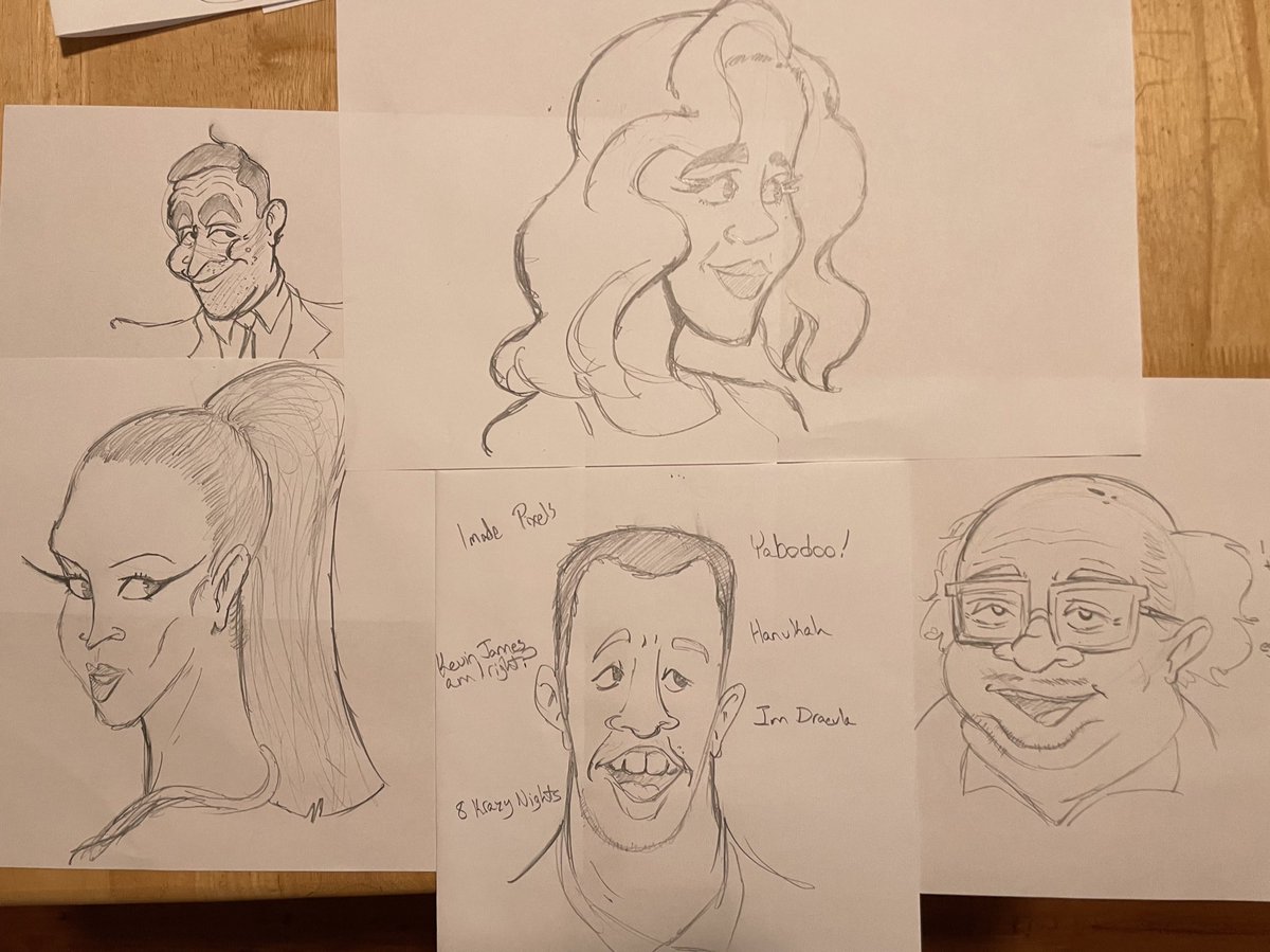 Caricature studies from class 