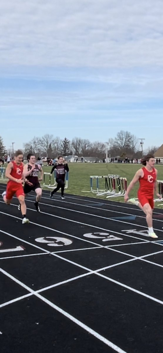 Coltyarbrough's tweet photo. Great start to Track &amp; Field Season today.  1st event of the year 34 degrees at closing event this evening.  Come on warm weather! Heading out for some college visits this week.
1st in 100 M
1st in 200M
1st in 4x100M Relay
1st in 4x200M Relay
Great job PC Teammates! https://t.co/qk0iB7QJcX