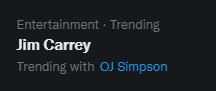 rhettweller's tweet photo. Take a time machine back to April 1994 (2 months after Ace Ventura came out & 2 months before OJ killed his wife and fled in a white, Ford Bronco) and explain to me that Jim Carrey and OJ Simpson are making news because Will Smith slapped Chris Rock at the Oscars.
#teamSimulation https://t.co/MSyywKE7Zu