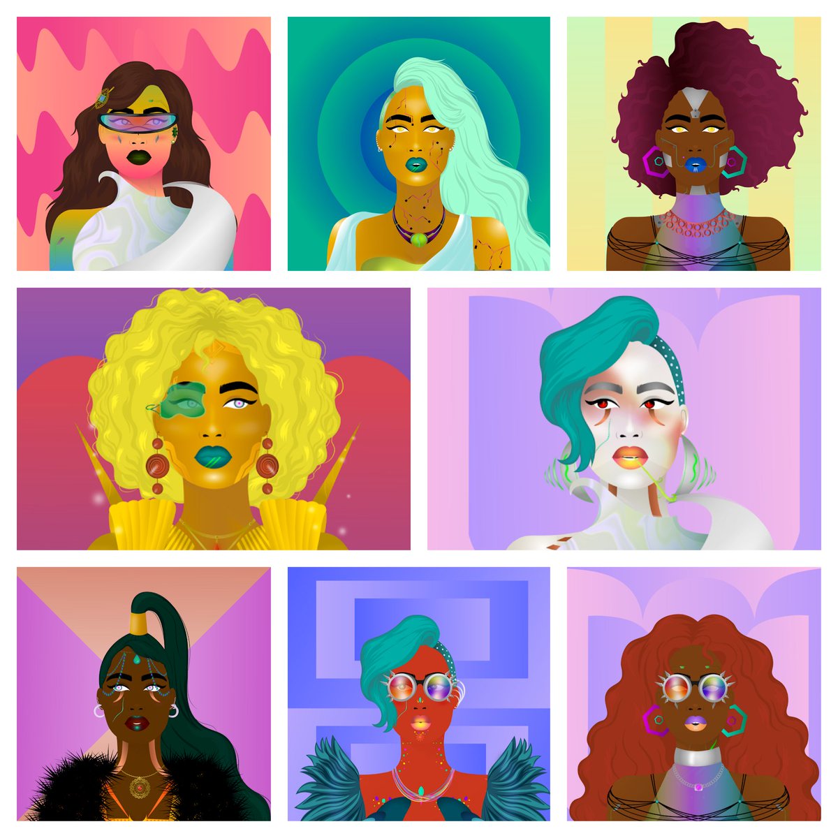 missfinface's tweet photo. Squad goals 💪🏽 @worldofwomennft https://t.co/qteZ2N1rWA