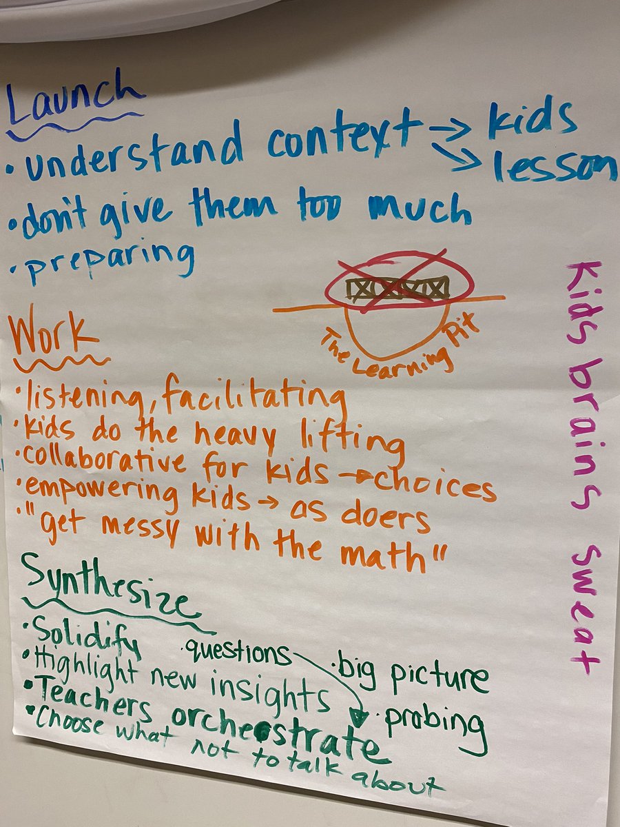 Brilliance from <a href="/EmersonFalcons/">Escuela Primaria | Emerson | Elementary School</a> first grade team doing some shared review of Launch-Work-Synthesize to prepare for co-planning and co-teaching an <a href="/IllustrateMath/">Illustrative Mathematics</a> lesson in an OEL lab.