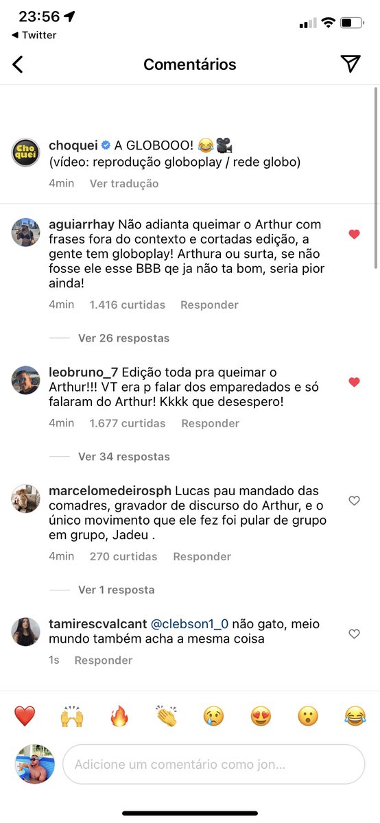 _JonatasNery's tweet photo. A reação do Instagram 🗣

ARTHUR MERECE RESPEITO https://t.co/cVV44EtYSw