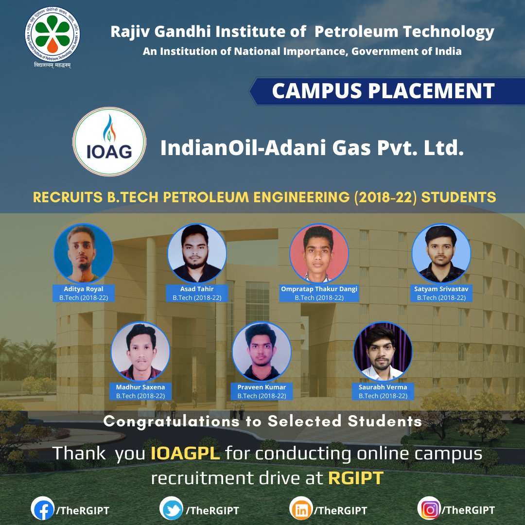 RGIPT Jais (An Institute of National Importance) on X: &ldquo;IndianOil 