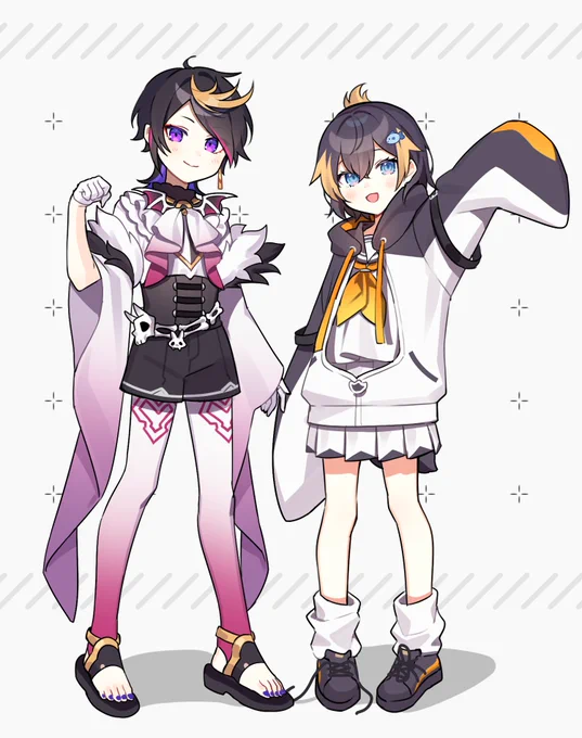 #PetraArt #YaminoArt
!年齢操作 Penguin sibling🐧 