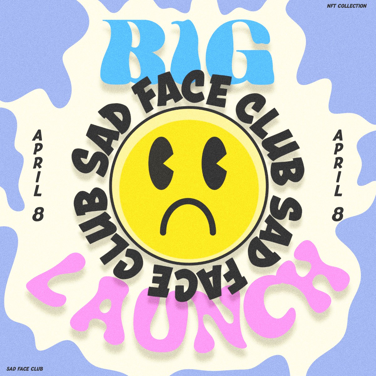 SadFaceClubnft's tweet photo. SAD FACE CLUB! you will have the opportunity to join the club! 100% handmade NFTS with a unique style never seen before in the world of nfts, for more information you can join our discord, the big launch date will be on OPENSEA on April 8, stay tuned. #Nft #opensea #NFTProject https://t.co/gdCYoVZ5lz