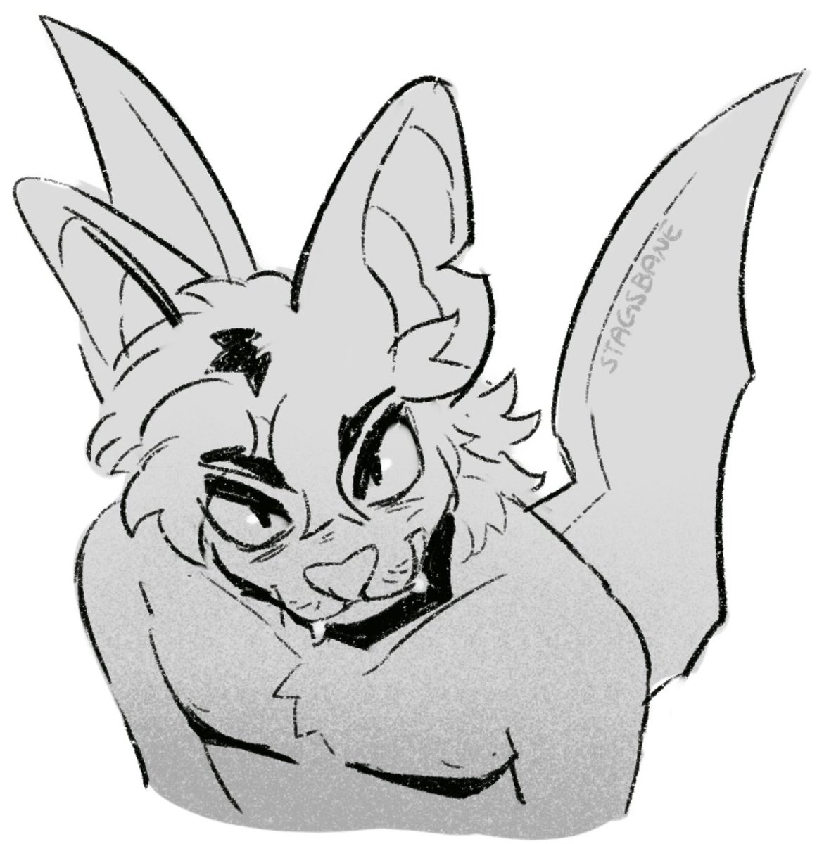 STAGSBANE's tweet photo. batty boy https://t.co/hq9ClnH6X0